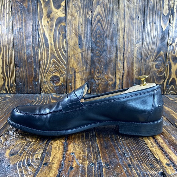 GRAVATI For‎ Wayne Edwards Split-Toe Peccary Black Penny Loafer Size 10 M $895 main image 5